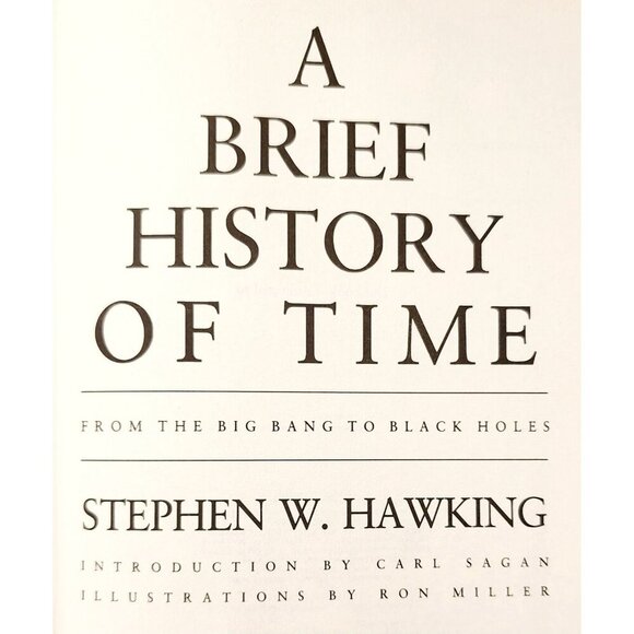 1988 A Brief History Of Time 1st Edition 2nd State w/Dust Jacket Hawking HC F22 - Picture 3 of 5